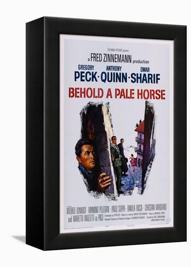 Behold a Pale Horse, Gregory Peck, Anthony Quinn, Omar Sharif, 1964-null-Framed Stretched Canvas