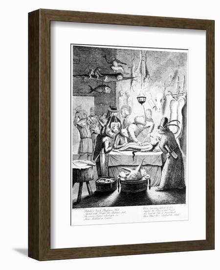 Behold a Quack Physicians Hall...', Engraved by William Henry Toms, 1730-Egbert Van Heemskerck-Framed Giclee Print