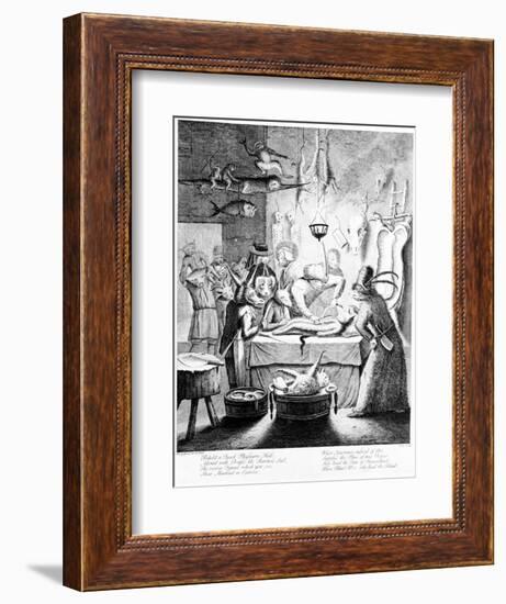 Behold a Quack Physicians Hall...', Engraved by William Henry Toms, 1730-Egbert Van Heemskerck-Framed Giclee Print