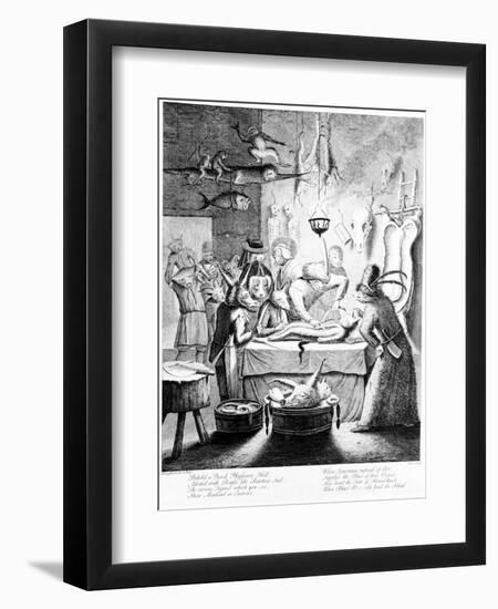 Behold a Quack Physicians Hall...', Engraved by William Henry Toms, 1730-Egbert Van Heemskerck-Framed Giclee Print