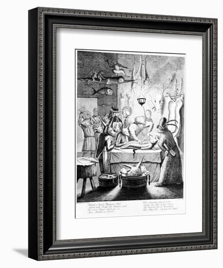 Behold a Quack Physicians Hall...', Engraved by William Henry Toms, 1730-Egbert Van Heemskerck-Framed Giclee Print