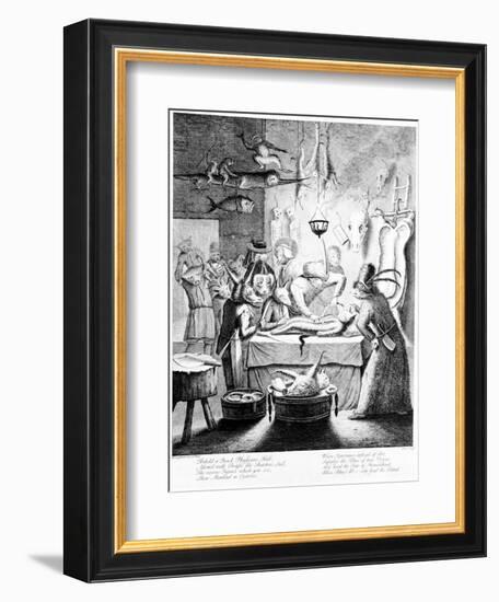 Behold a Quack Physicians Hall...', Engraved by William Henry Toms, 1730-Egbert Van Heemskerck-Framed Giclee Print