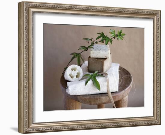 Beige and White Spa-Amelie Vuillon-Framed Art Print