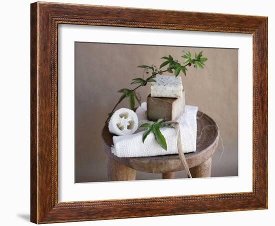 Beige and White Spa-Amelie Vuillon-Framed Art Print