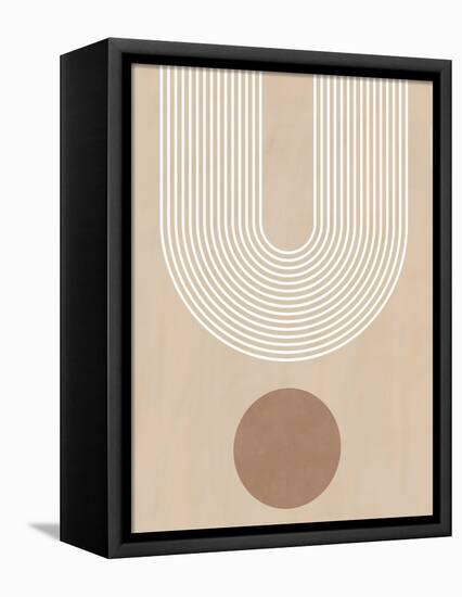 Beige Arc Poster No.3-Elena Ristova-Framed Premier Image Canvas