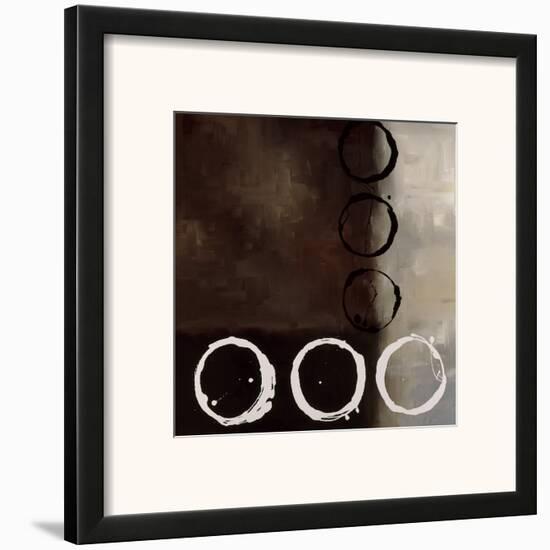 Beige Circles II-Laurie Maitland-Framed Art Print