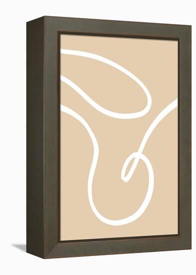 Beige Lines 02-1x Studio-Framed Premier Image Canvas