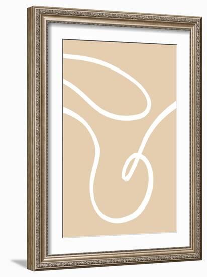 Beige Lines 02-1x Studio-Framed Giclee Print