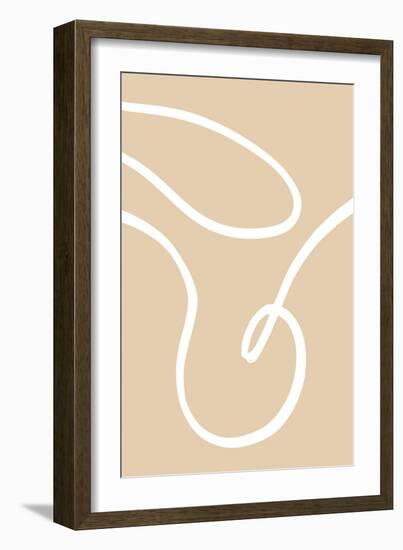 Beige Lines 02-1x Studio-Framed Giclee Print