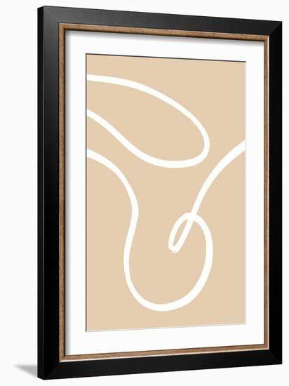 Beige Lines 02-1x Studio-Framed Giclee Print