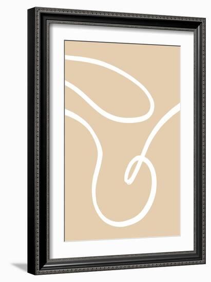 Beige Lines 02-1x Studio-Framed Giclee Print