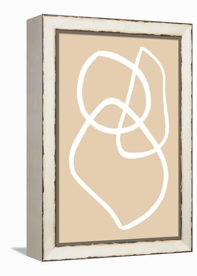 Beige Lines 03-1x Studio-Framed Premier Image Canvas