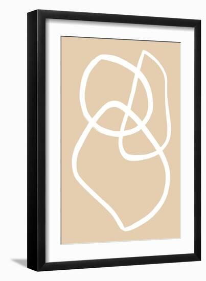 Beige Lines 03-1x Studio-Framed Giclee Print