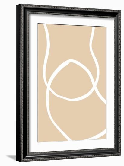 Beige Lines 04-1x Studio-Framed Giclee Print