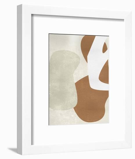 Beige Stucture I-Melissa Wang-Framed Art Print