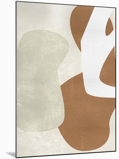 Beige Stucture I-Melissa Wang-Mounted Premium Giclee Print