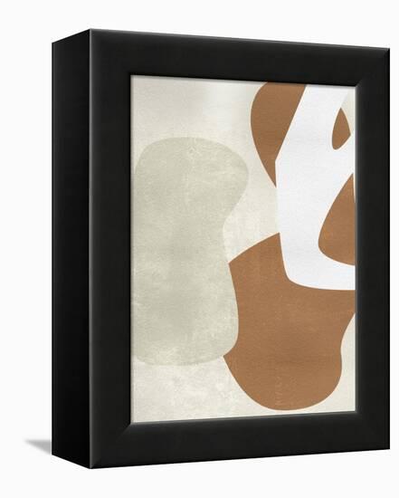 Beige Stucture I-Melissa Wang-Framed Stretched Canvas