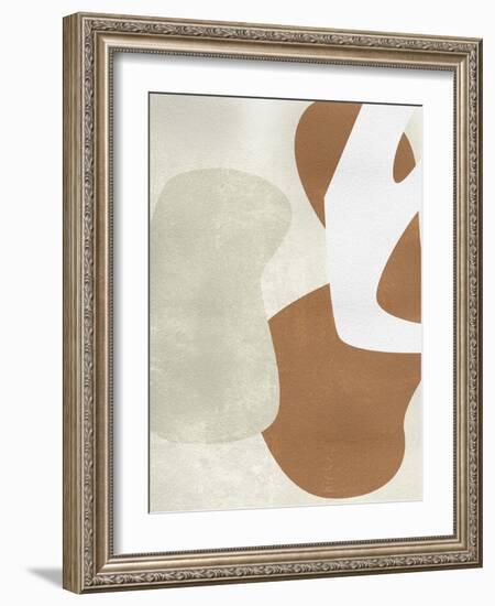 Beige Stucture I-Melissa Wang-Framed Art Print