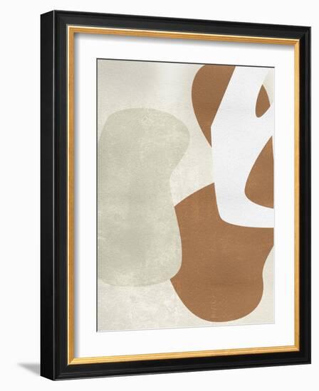 Beige Stucture I-Melissa Wang-Framed Art Print