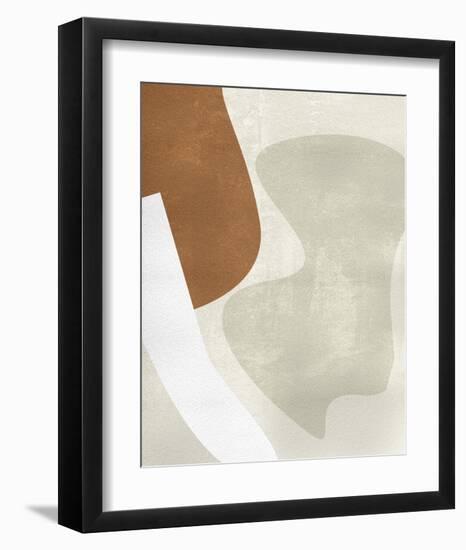 Beige Stucture II-Melissa Wang-Framed Art Print