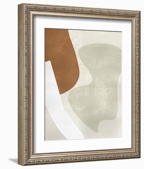 Beige Stucture II-Melissa Wang-Framed Art Print