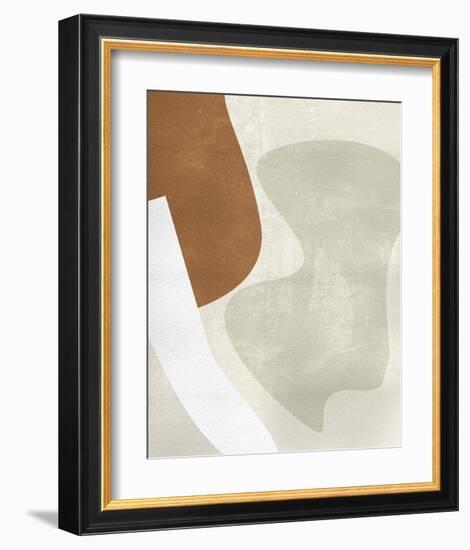 Beige Stucture II-Melissa Wang-Framed Art Print