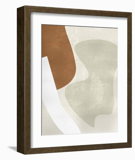 Beige Stucture II-Melissa Wang-Framed Art Print