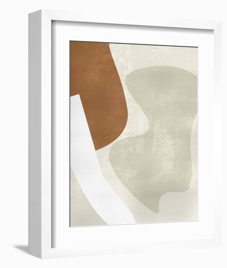 Beige Stucture II-Melissa Wang-Framed Art Print