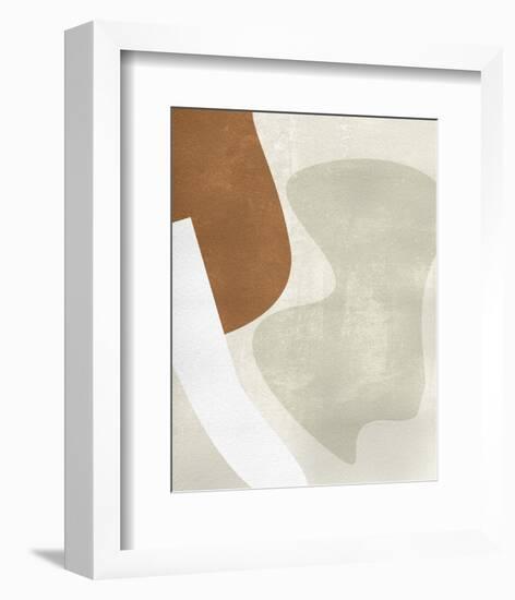 Beige Stucture II-Melissa Wang-Framed Art Print