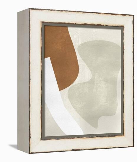 Beige Stucture II-Melissa Wang-Framed Stretched Canvas