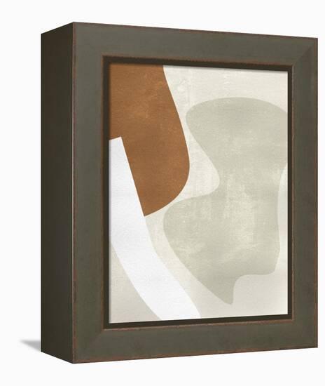 Beige Stucture II-Melissa Wang-Framed Stretched Canvas