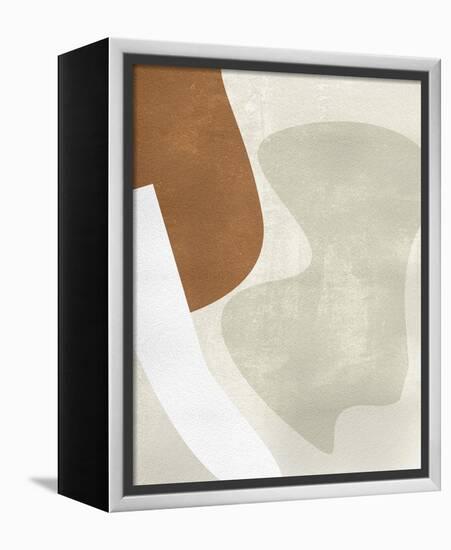 Beige Stucture II-Melissa Wang-Framed Stretched Canvas