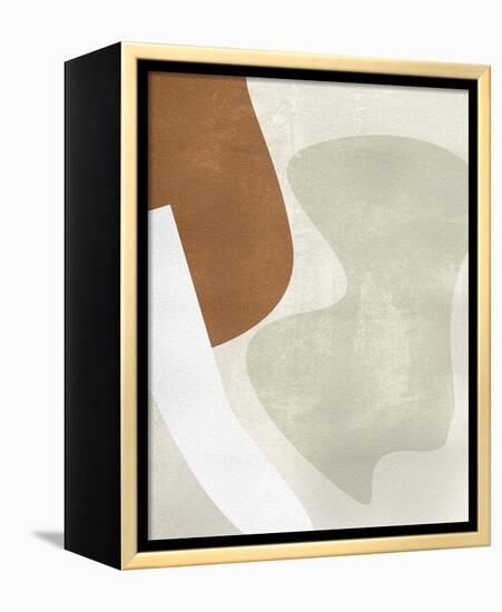 Beige Stucture II-Melissa Wang-Framed Stretched Canvas