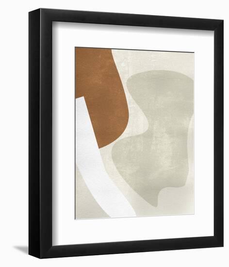 Beige Stucture II-Melissa Wang-Framed Premium Giclee Print