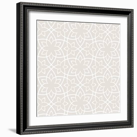 Beige Tile-Lula Bijoux & Company-Framed Art Print