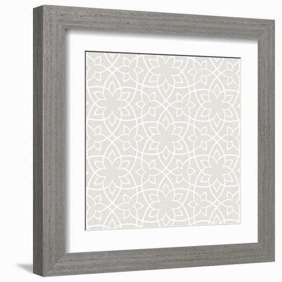 Beige Tile-Lula Bijoux & Company-Framed Art Print