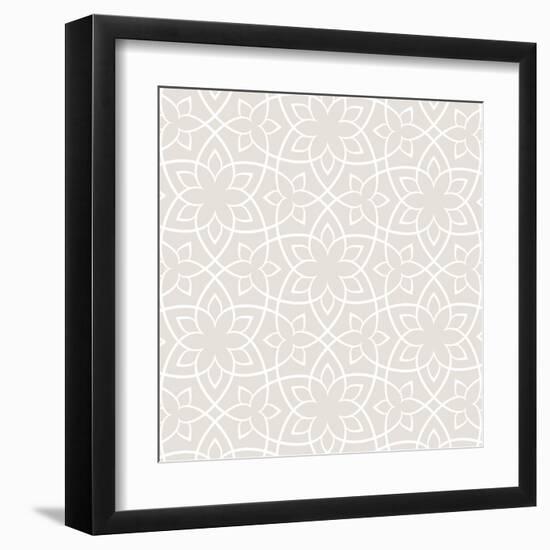 Beige Tile-Lula Bijoux & Company-Framed Art Print