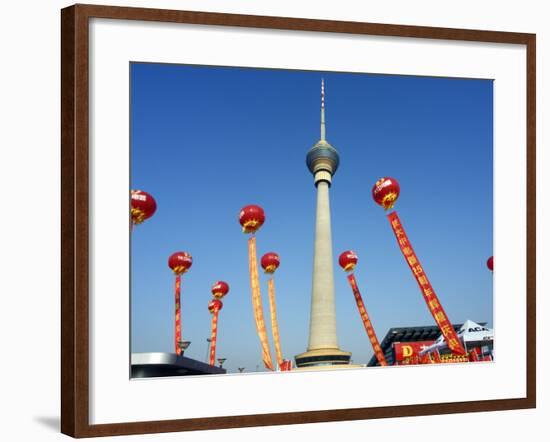 Beijing, Cctv Tower, China Central Television Is the Country's National Public Broadcaster, China-Christian Kober-Framed Photographic Print