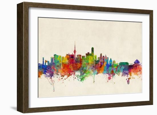 Beijing China Skyline-Michael Tompsett-Framed Art Print