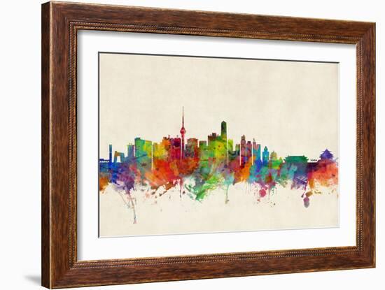 Beijing China Skyline-Michael Tompsett-Framed Art Print