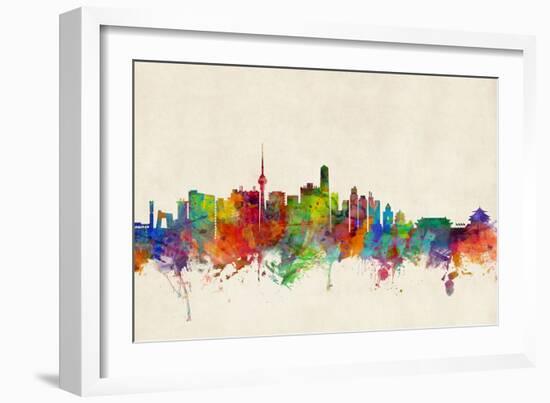 Beijing China Skyline-Michael Tompsett-Framed Art Print