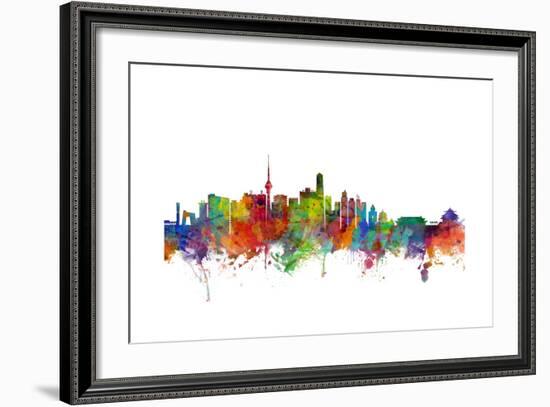 Beijing China Skyline-Michael Tompsett-Framed Art Print