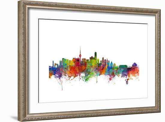 Beijing China Skyline-Michael Tompsett-Framed Art Print