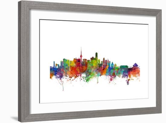 Beijing China Skyline-Michael Tompsett-Framed Art Print