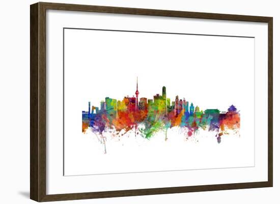 Beijing China Skyline-Michael Tompsett-Framed Art Print