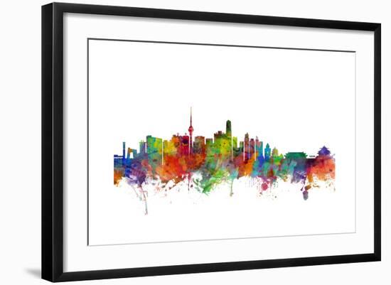 Beijing China Skyline-Michael Tompsett-Framed Art Print