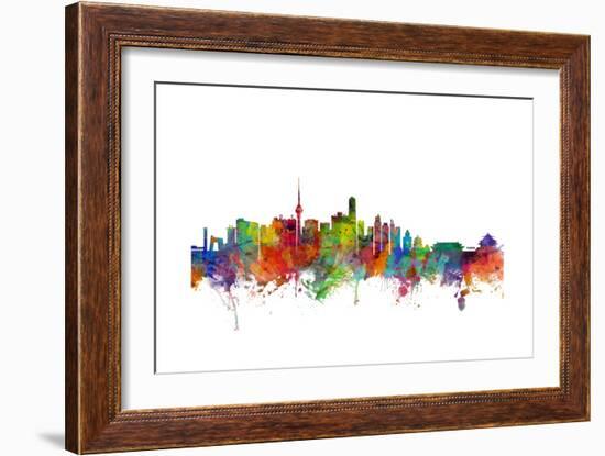 Beijing China Skyline-Michael Tompsett-Framed Premium Giclee Print