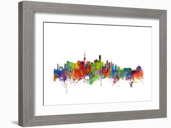 Beijing China Skyline-Michael Tompsett-Framed Art Print