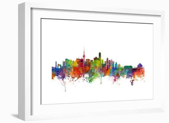 Beijing China Skyline-Michael Tompsett-Framed Art Print