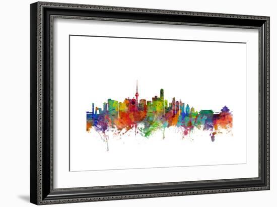 Beijing China Skyline-Michael Tompsett-Framed Art Print